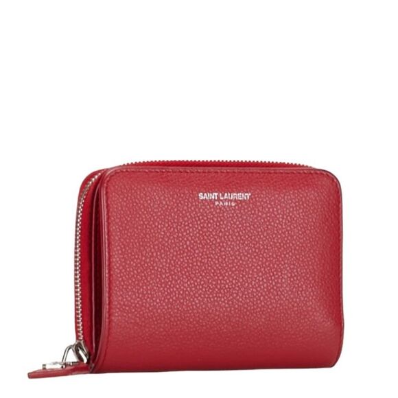 Saint Laurent Red Leather Wallet  (Pre-Owned) - Picture 4 of 11